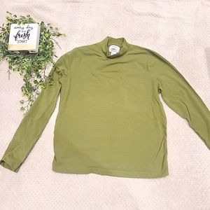 Olive Green Turtleneck Sweater